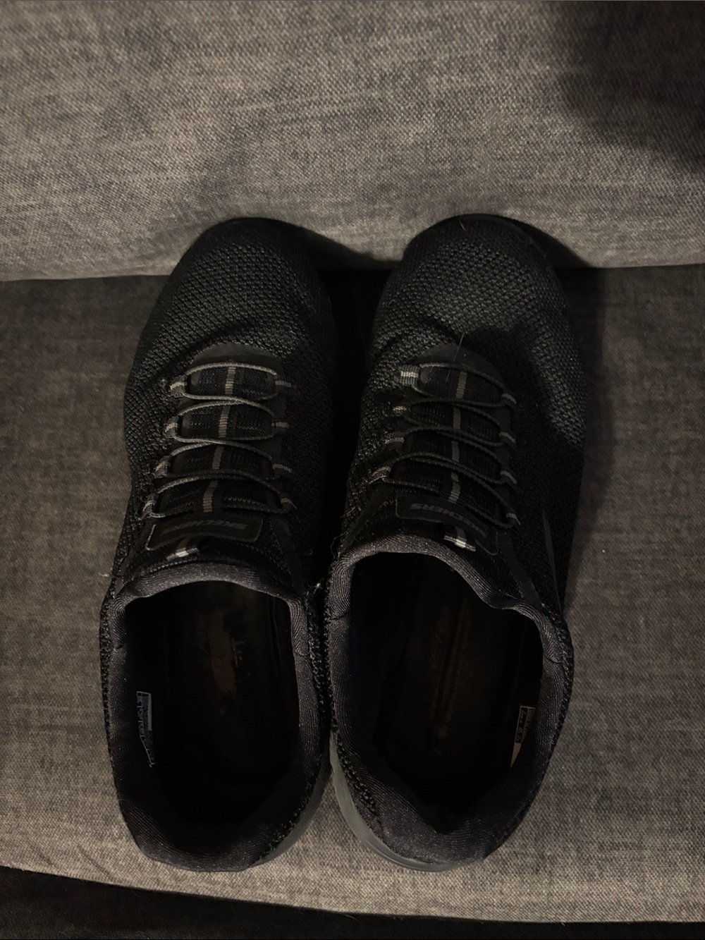 Skecher’s Women's Black Athletic Slip-On Knit Sneakers